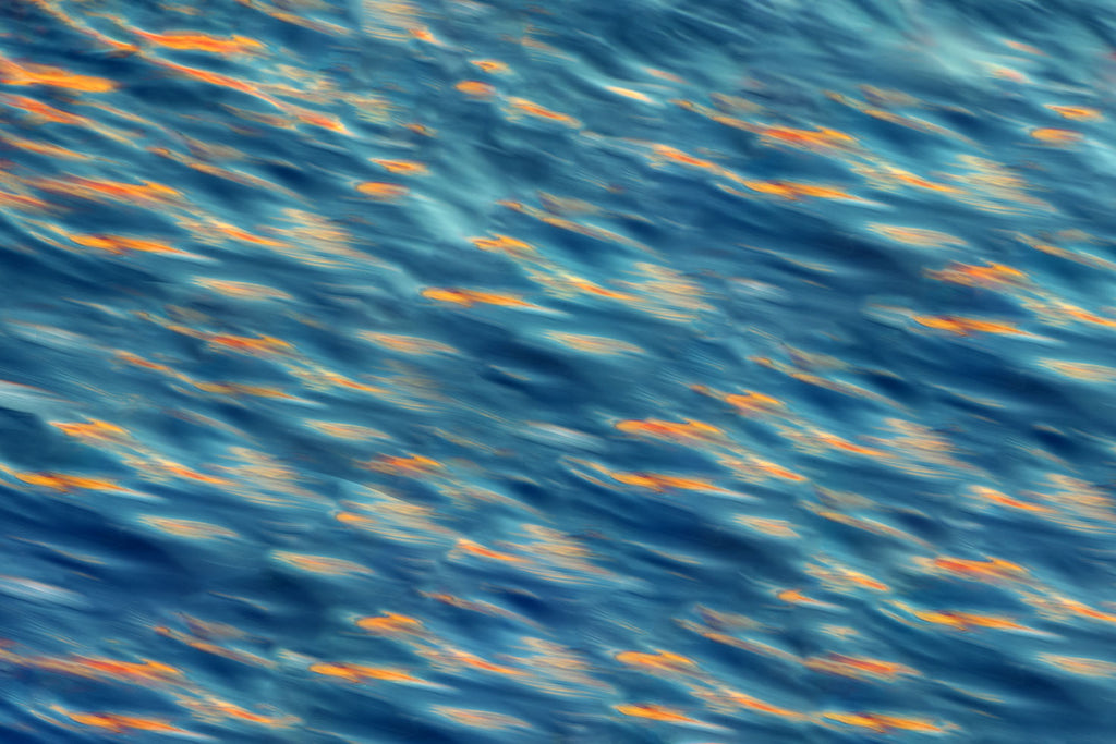 ocean orange abstract